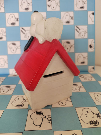 Vintage Snoopy on his Kennel Money Box