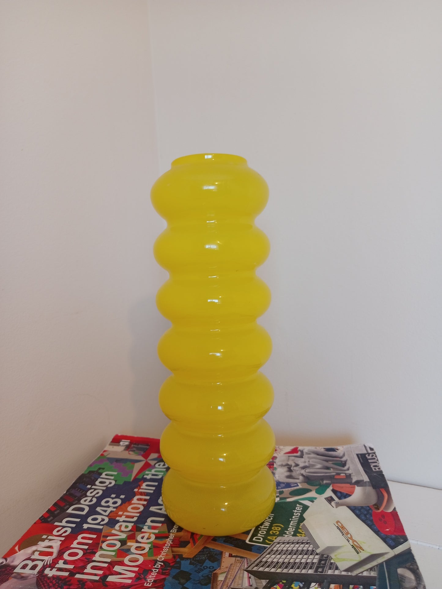 90's IKEA Yellow Solstrale Vase by Anne Nillsson