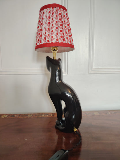 Vintage Upcycled Black Cat Lamp ❤️🐈‍⬛