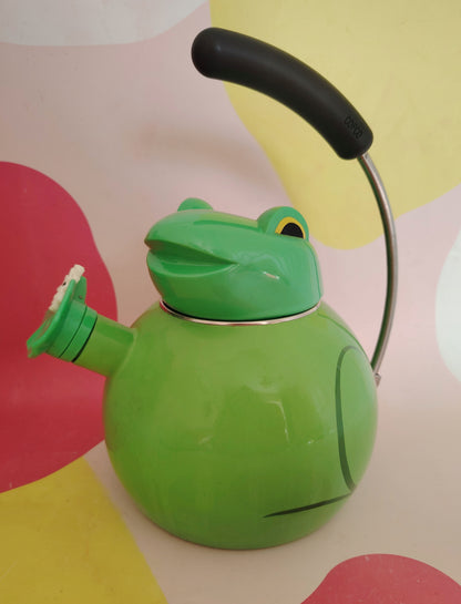 Vintage 80's Copco Frog Whistling Kettle/ Tea Pot