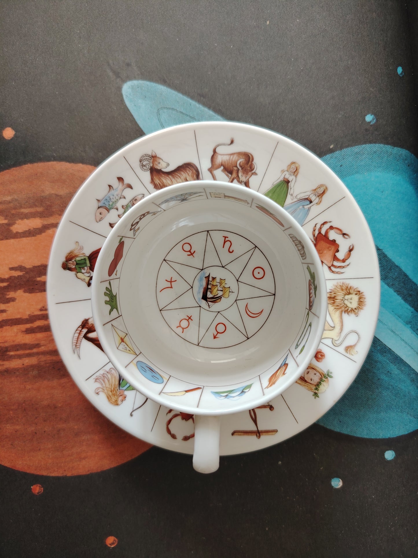 Vintage Fortune Cup and Saucer