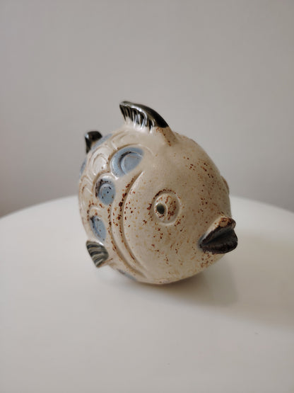 Vintage Studio Pottery Fish money bank