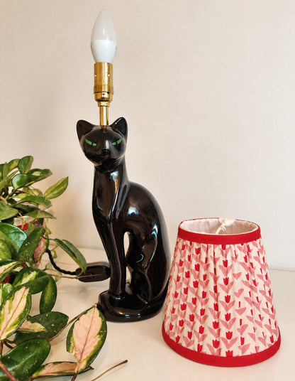 Vintage Reworked Black Cat Lamp ❤️🐈‍⬛