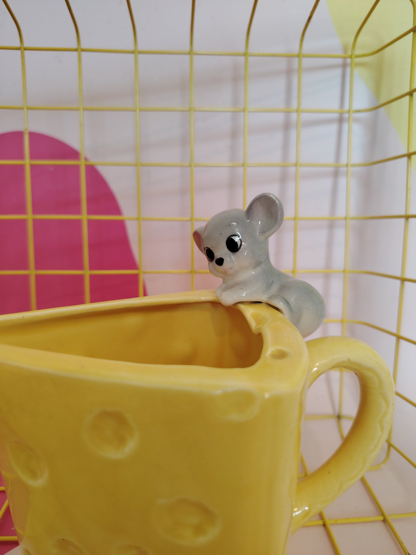 Vintage 60's Cheese and Mouse Jug