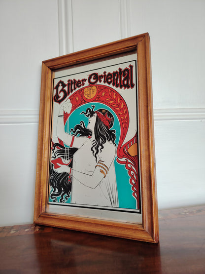 Rare 60's "Bitter Oriental" Picture Mirror
