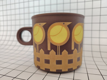 70s Hornsea Yellow Bird Mug