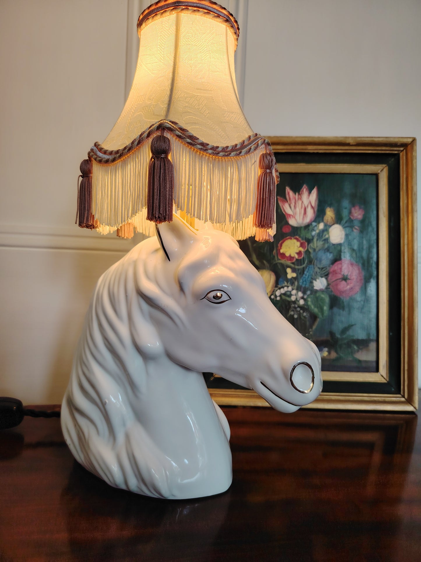 Vintage Reworked Horse Head Lamp