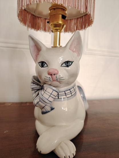 Beautiful Reworked Italian Cat Lamp 💙