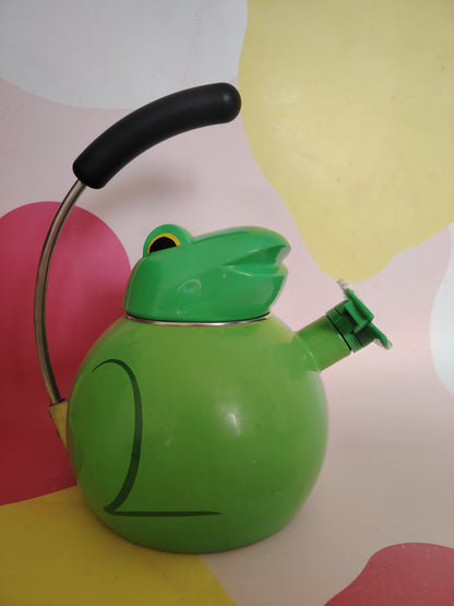 Vintage 80's Copco Frog Whistling Kettle/ Tea Pot