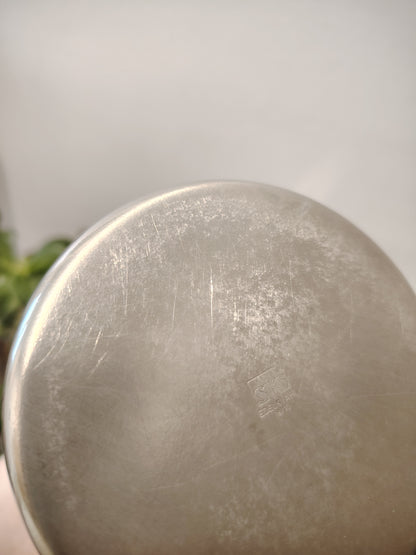 Pair of rare 90's Stainless Steel Kitchen Cannisters by SKS Edelstahl Germany