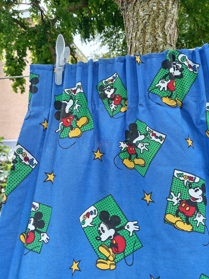 Vintage 90's Mickey Mouse Curtains