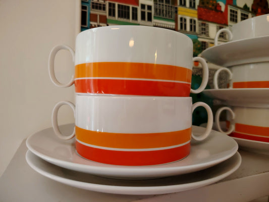 Set of 5 Mid Century Soup bowls by Thomas Germany