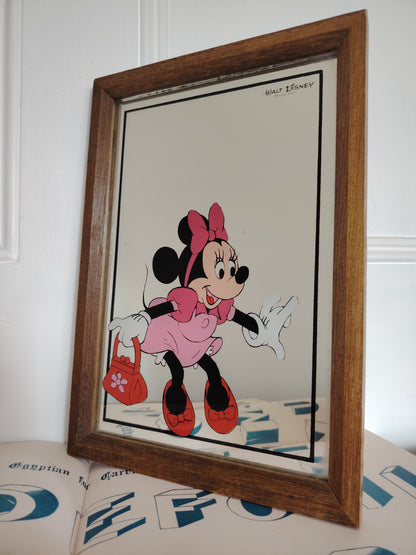 Vintage 1970's Minnie Mouse Picture Mirror