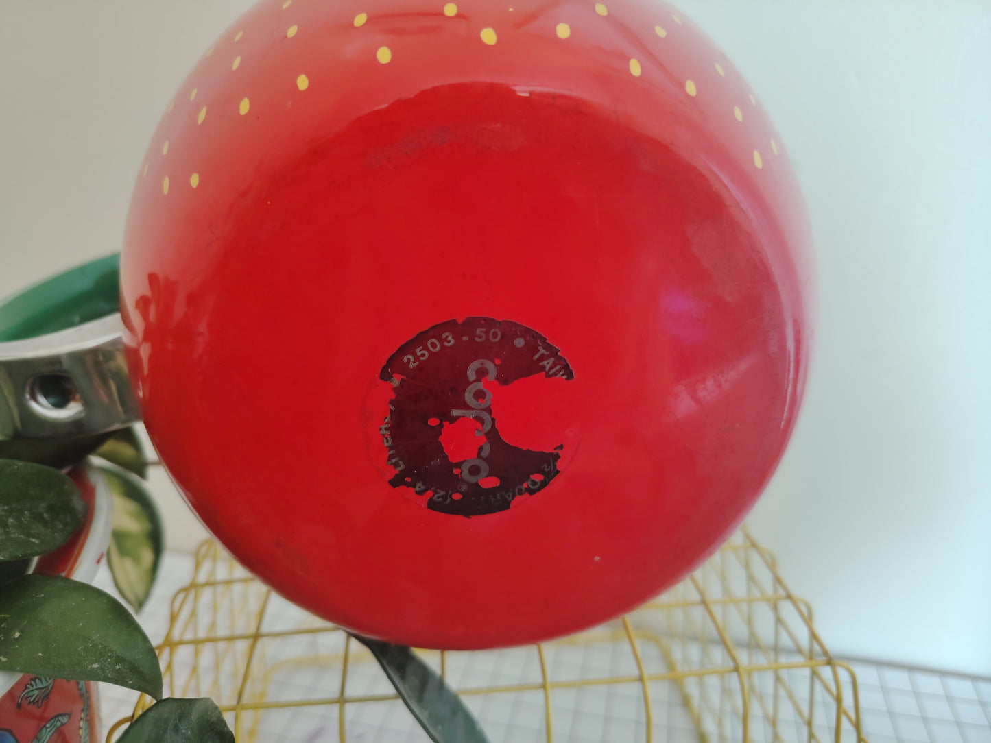 Amazing Vintage 80's Strawberry Enamel Teapot/ Kettle