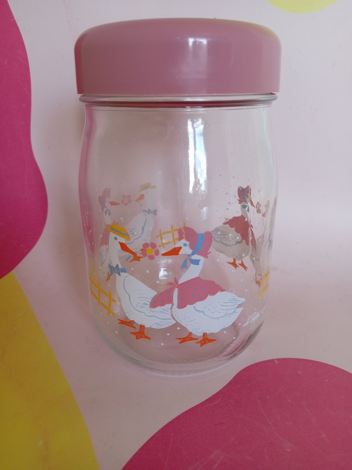 Vintage 80's French la parfait  goose jar