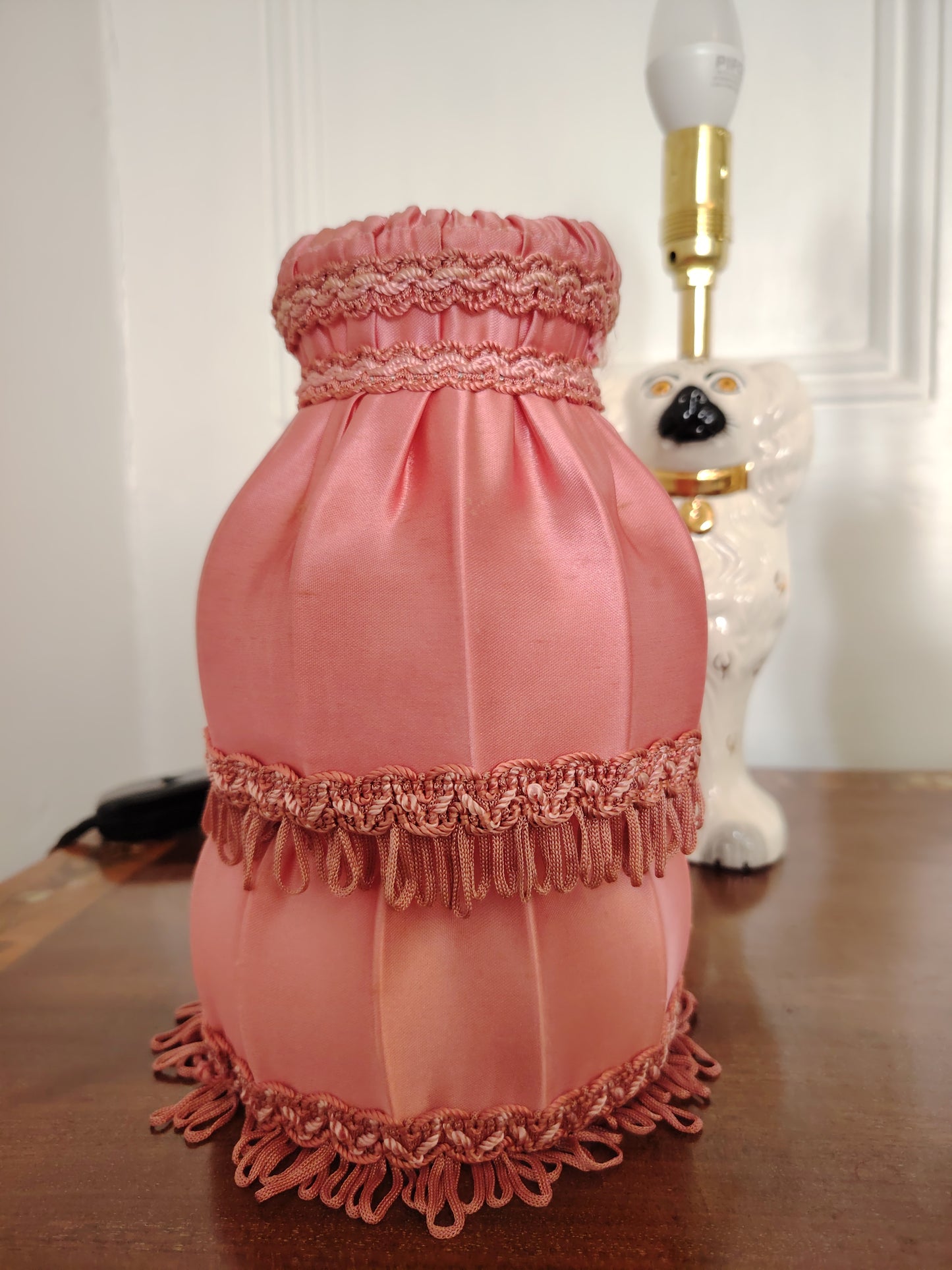 Pair of Vintage Reworked Beswick Pot Dog Lamps