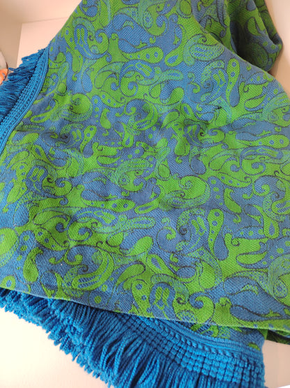 Extra Large Vintage 70's Psychedelic Bed Spread/Blanket