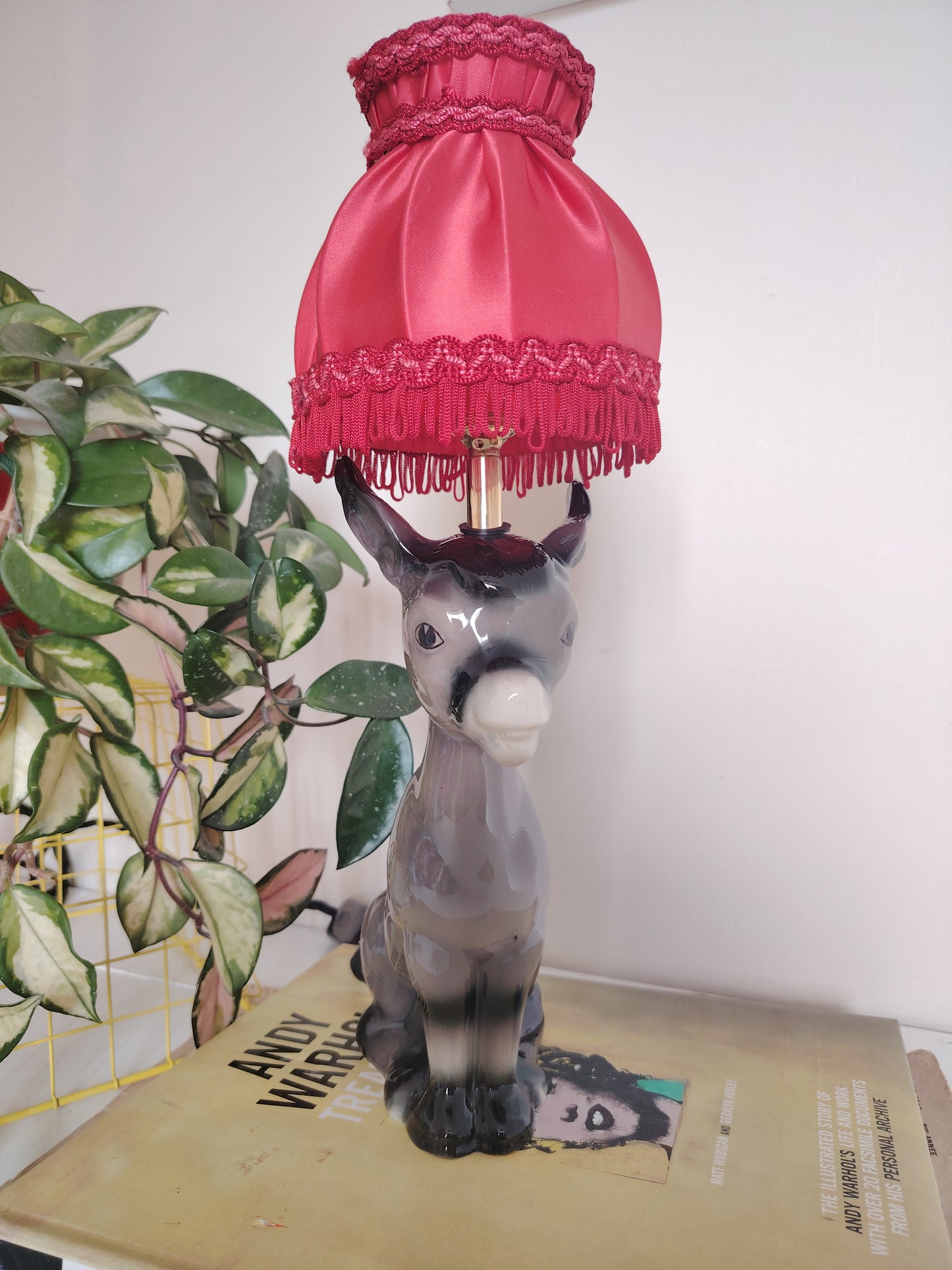 Vintage Reworked Donkey Lamp