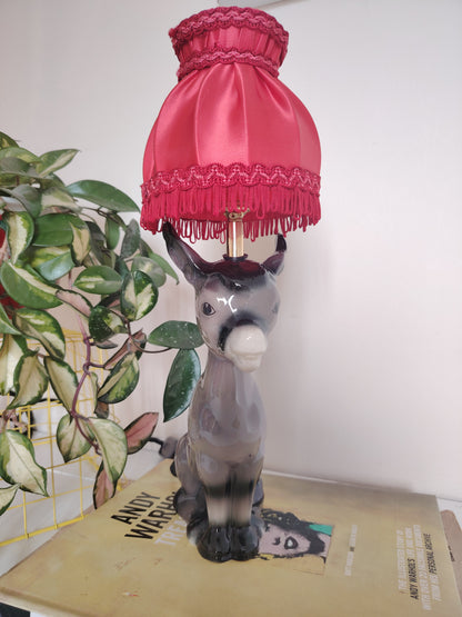 Vintage Reworked Donkey Lamp