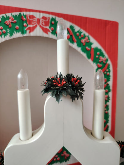 Vintage 70's Swedish Christmas Candle Bridge