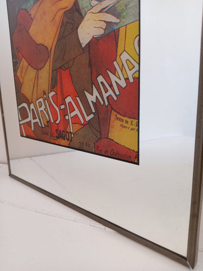 Vintage Georges de Feure "Paris Alamanach" Picture Mirror