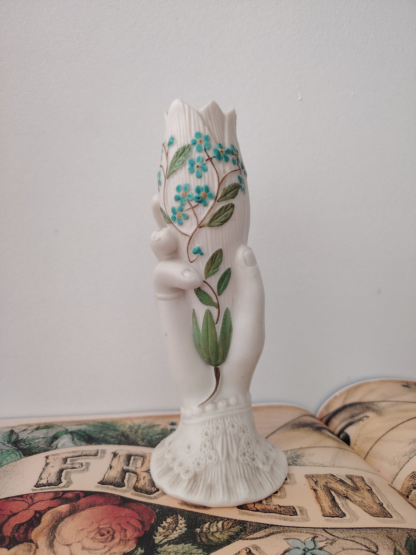 Antique Parian Hand Vase