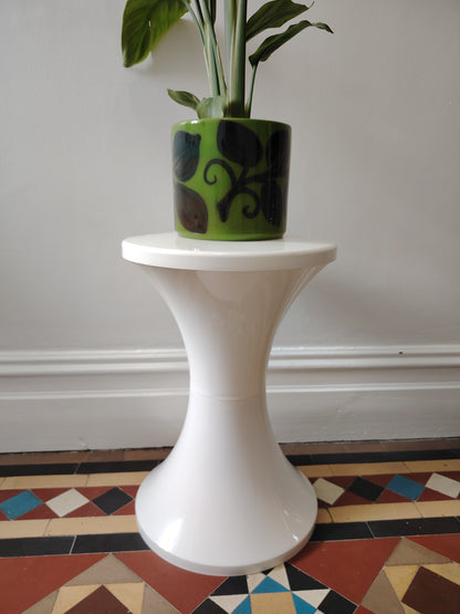 Vintage White Tam Tam Stool