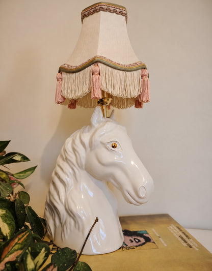 Vintage Reworked Horse Head Lamp