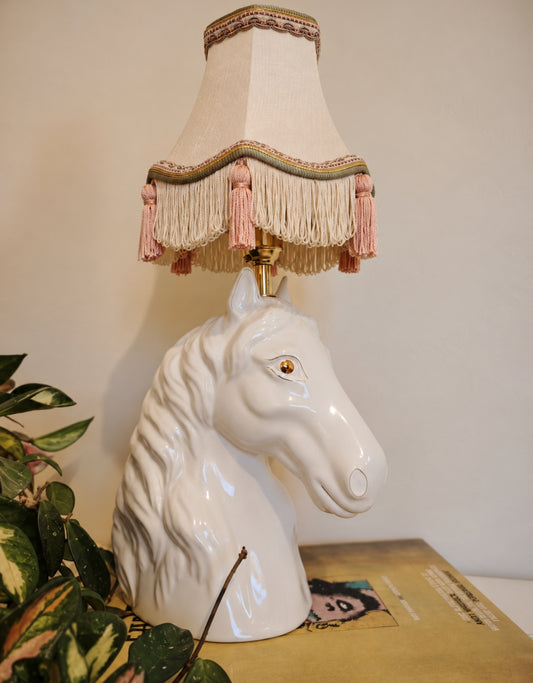 Vintage Reworked Horse Head Lamp