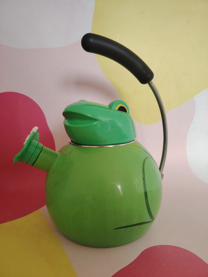 Vintage 80's Copco Frog Whistling Kettle/ Tea Pot