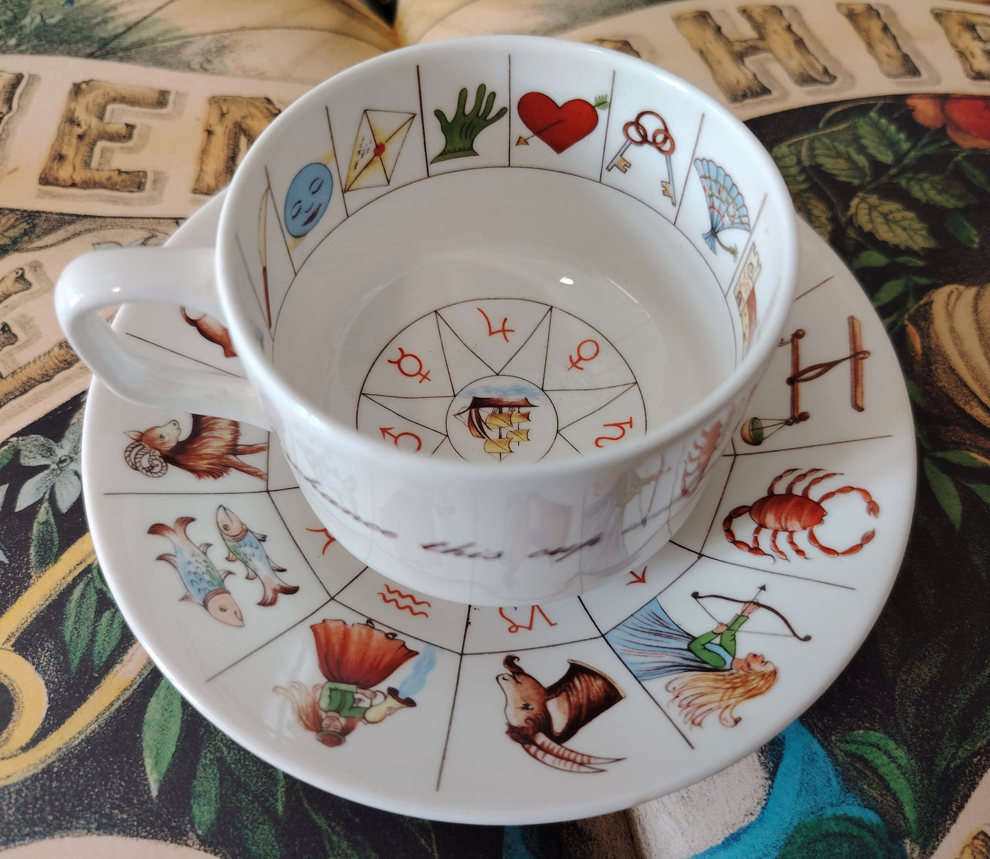 Vintage Fortune Cup and Saucer