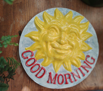 90's Good Morning, Smiley Sunshine Wall Plaque