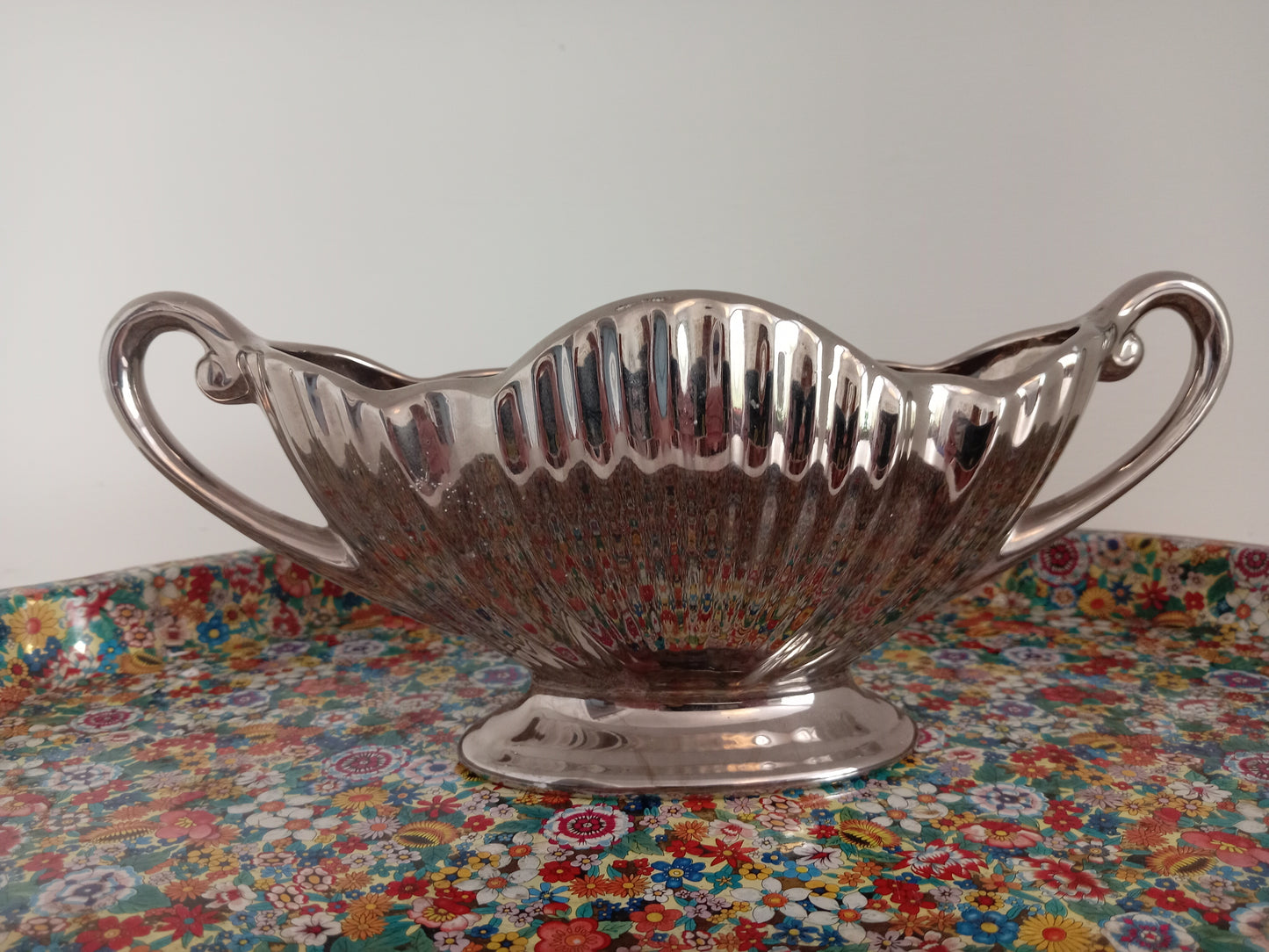 Rare Royal Winton Silver Mantle Vase