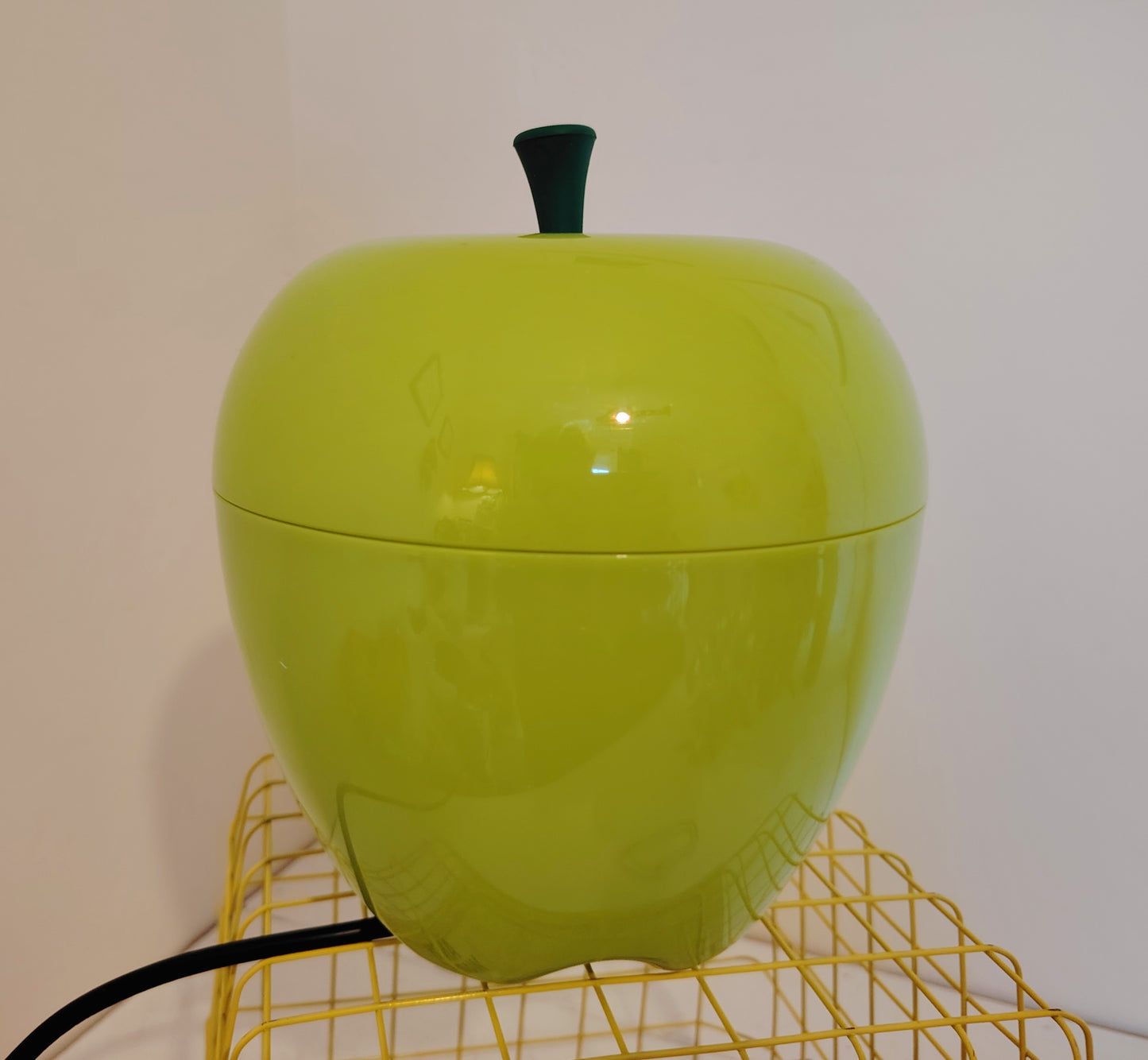 Vintage 00s Happle Plastic Apple Lamp in Green