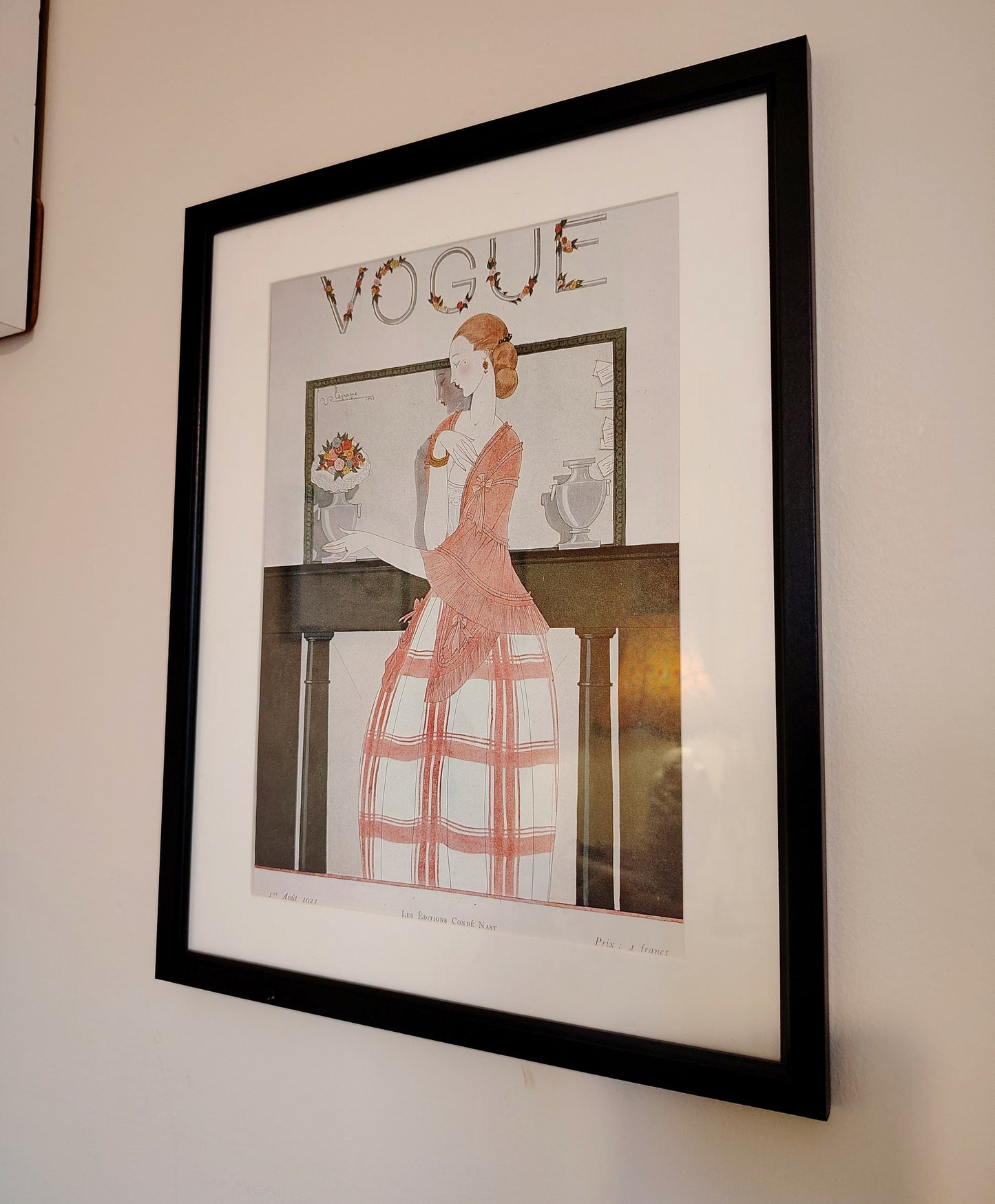 Framed Vintage 1920's Vogue Cover Print