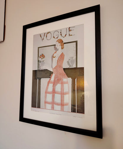 Framed Vintage 1920's Vogue Cover Print