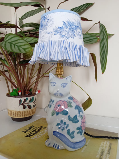 Upcycled Cat Lamp