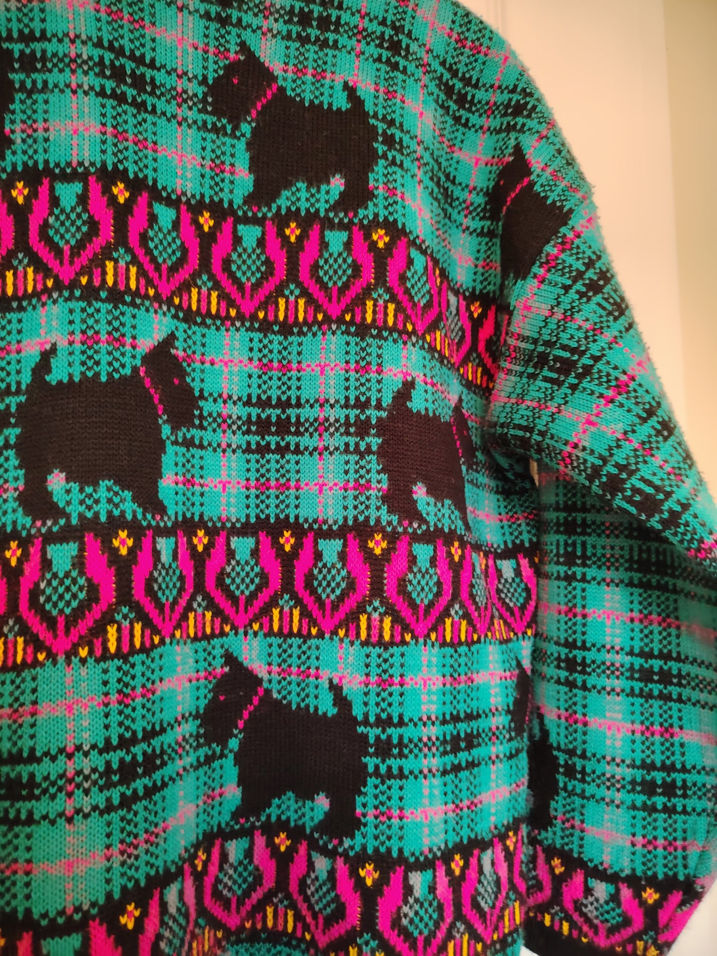 Amazing 80's Scottie Dog Jumper