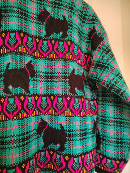 Amazing 80's Scottie Dog Jumper