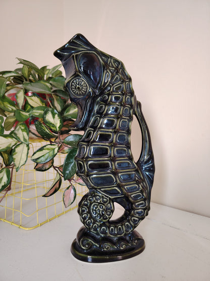 Rare Large Vintage Seahorse Glug Jug by Fosters Pottery