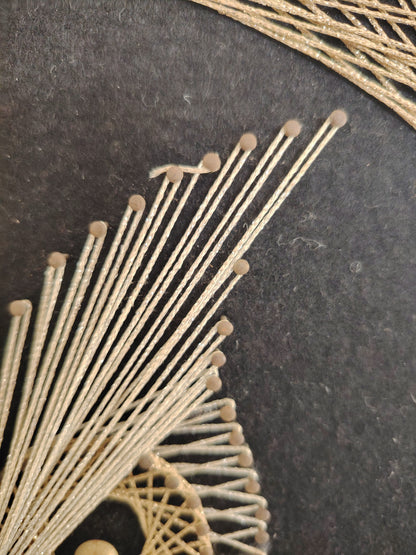 Vintage 70's Owl and Owlet String Art