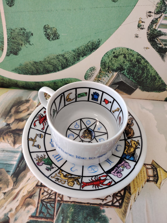 Vintage Fortune Cup and Saucer