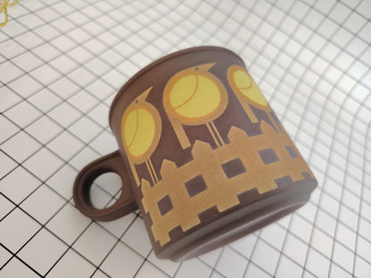 70s Hornsea Yellow Bird Mug
