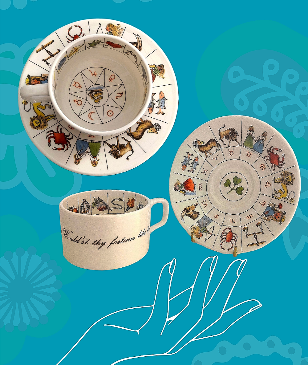 Vintage Fortune Cup and Saucer
