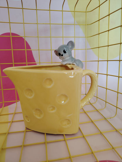 Vintage 60's Cheese and Mouse Jug