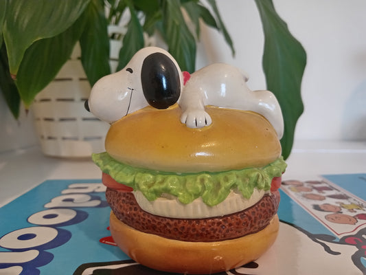 Vintage Snoopy on a Burger Money Box