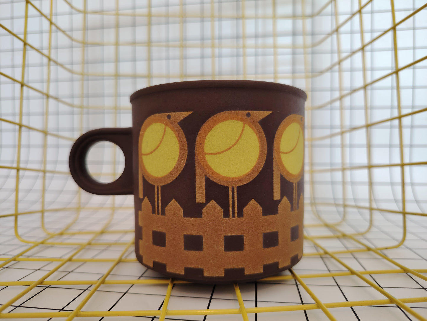 70s Hornsea Yellow Bird Mug