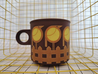 70s Hornsea Yellow Bird Mug