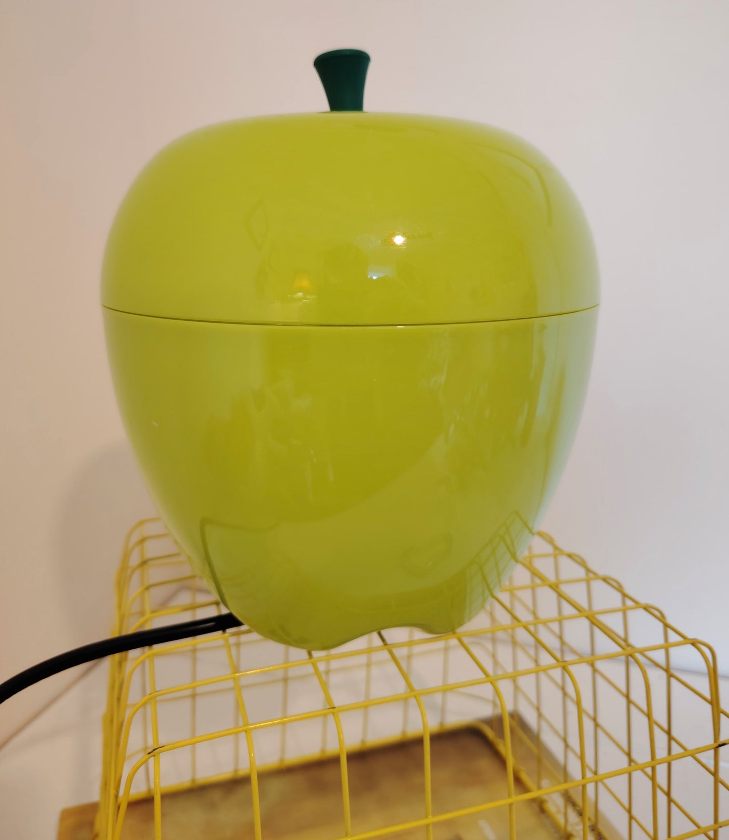 Vintage 00s Happle Plastic Apple Lamp in Green