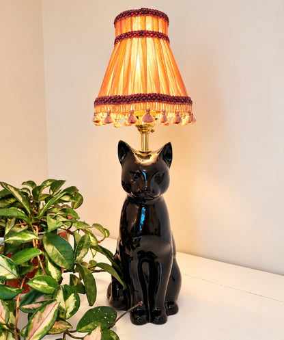 Vintage Reworked Black Cat Lamp 💕 🐈‍⬛